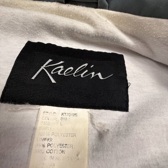 VINTAGE Women's Kaelin Tennis Warm-Up Tracksuit, sz L, Gray, 2 Piece, Athletic - Picture 8 of 16